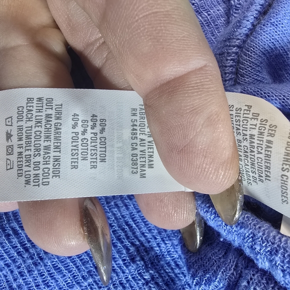 Aeire blue Crop sweater Sz XS - Picture 3 of 7